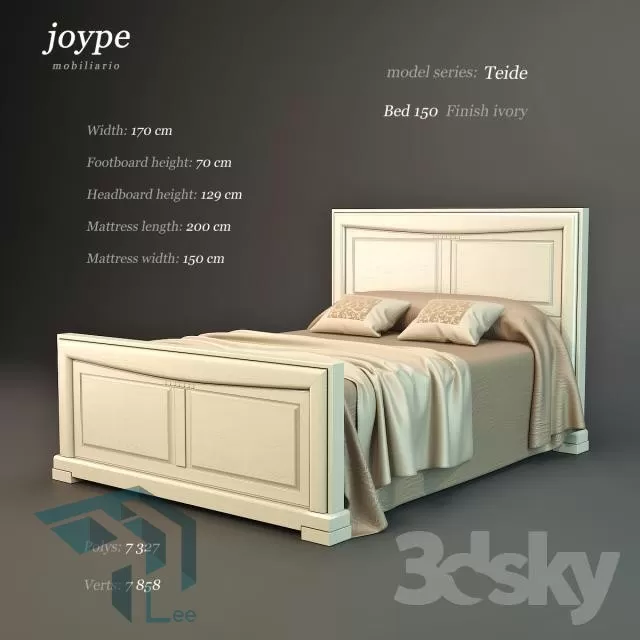 BED 3D MODELS – CLASSIC – 045