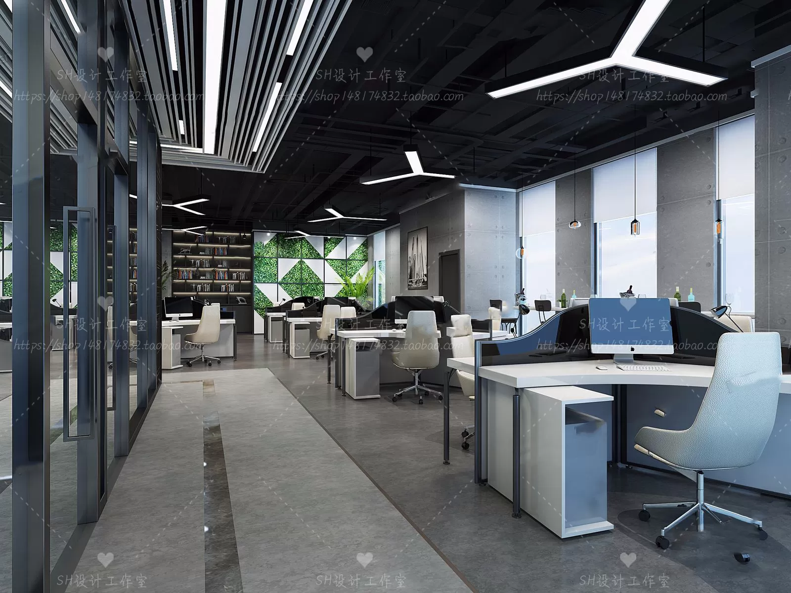 OFFICE – 3D SCENES – BLOCK – 306