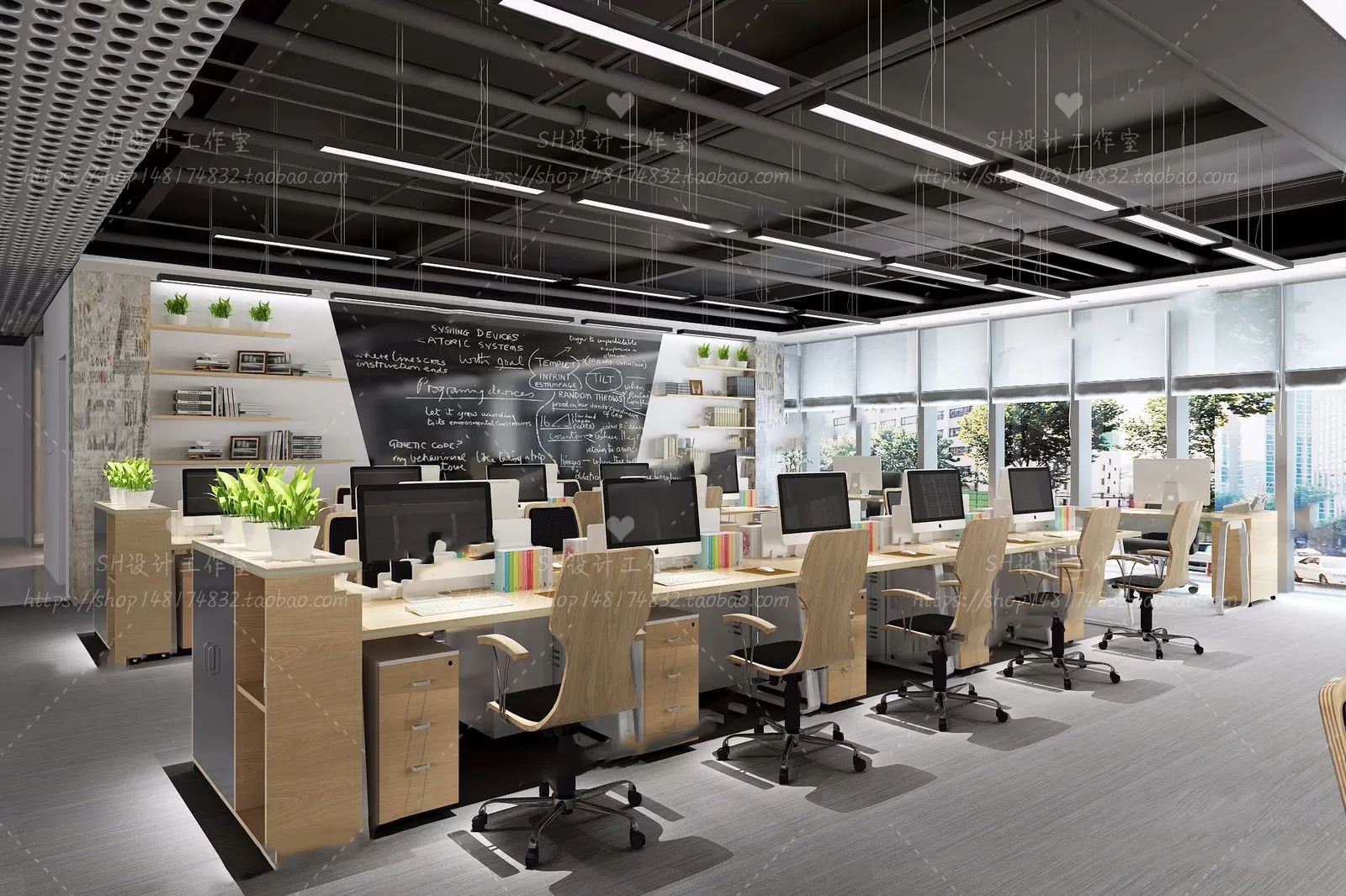 OFFICE – 3D SCENES – BLOCK – 308