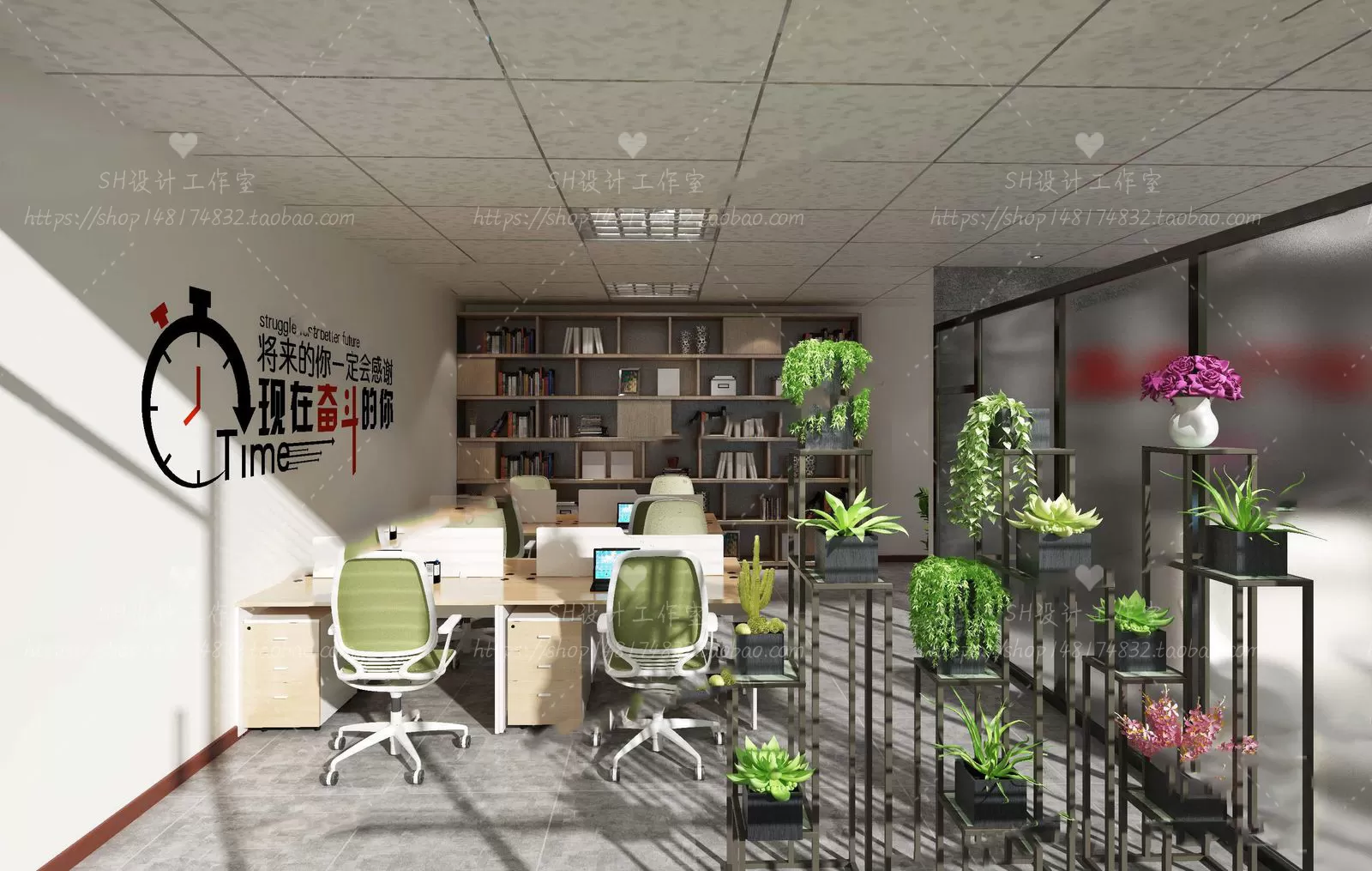 OFFICE – 3D SCENES – BLOCK – 310