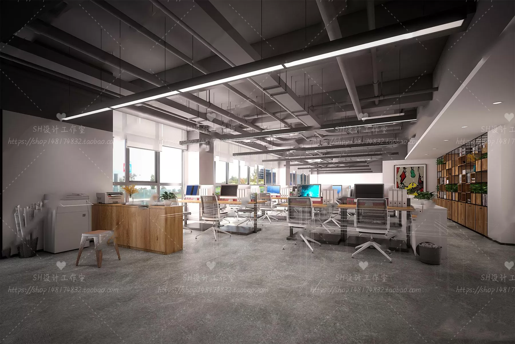 OFFICE – 3D SCENES – BLOCK – 312