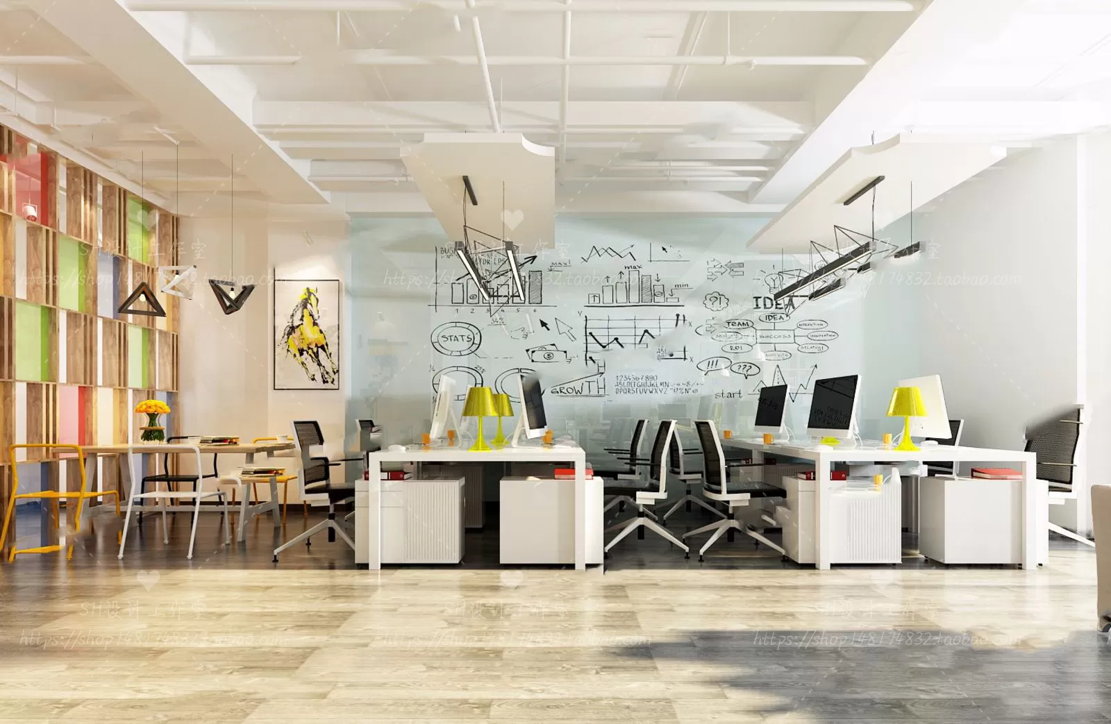 OFFICE – 3D SCENES – BLOCK – 316