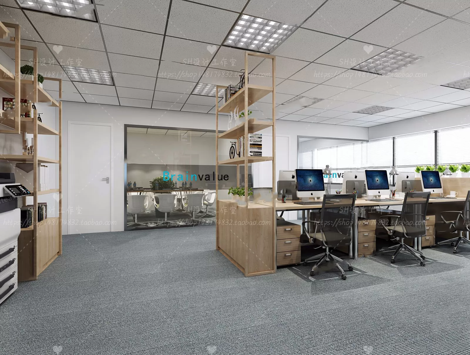 OFFICE – 3D SCENES – BLOCK – 319