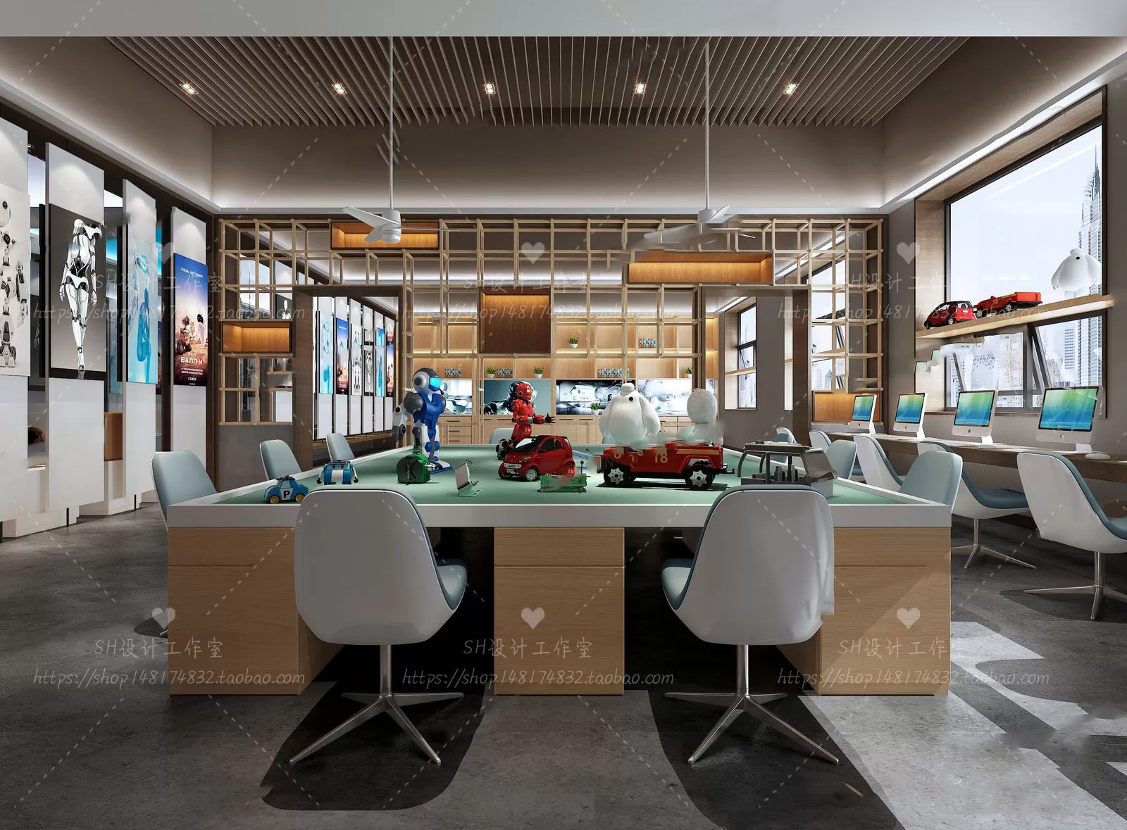 OFFICE – 3D SCENES – BLOCK – 326