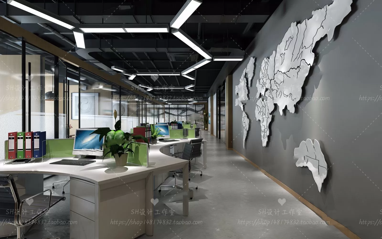 OFFICE – 3D SCENES – BLOCK – 337