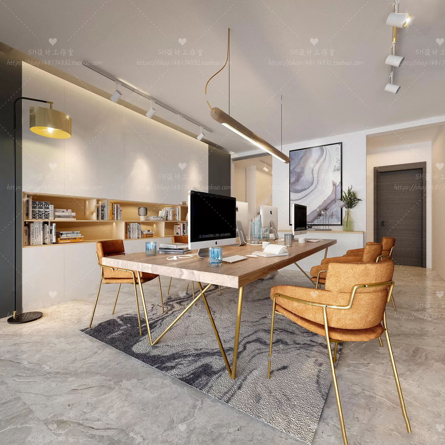 OFFICE – 3D SCENES – BLOCK – 340