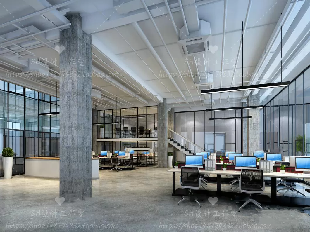 OFFICE – 3D SCENES – BLOCK – 356