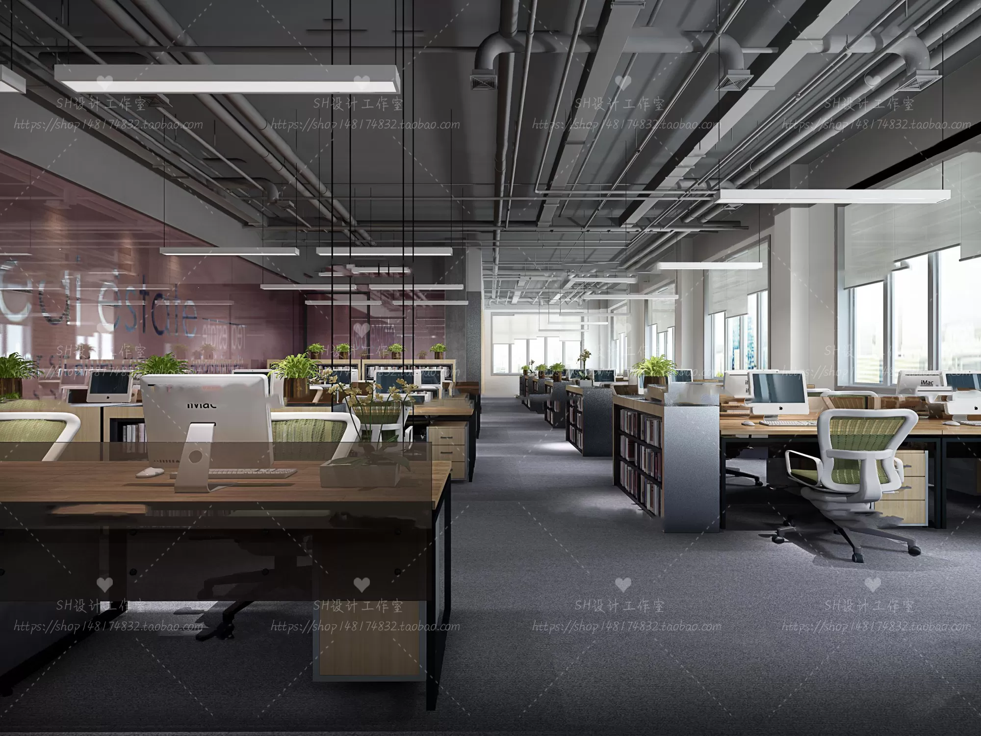 OFFICE – 3D SCENES – BLOCK – 358