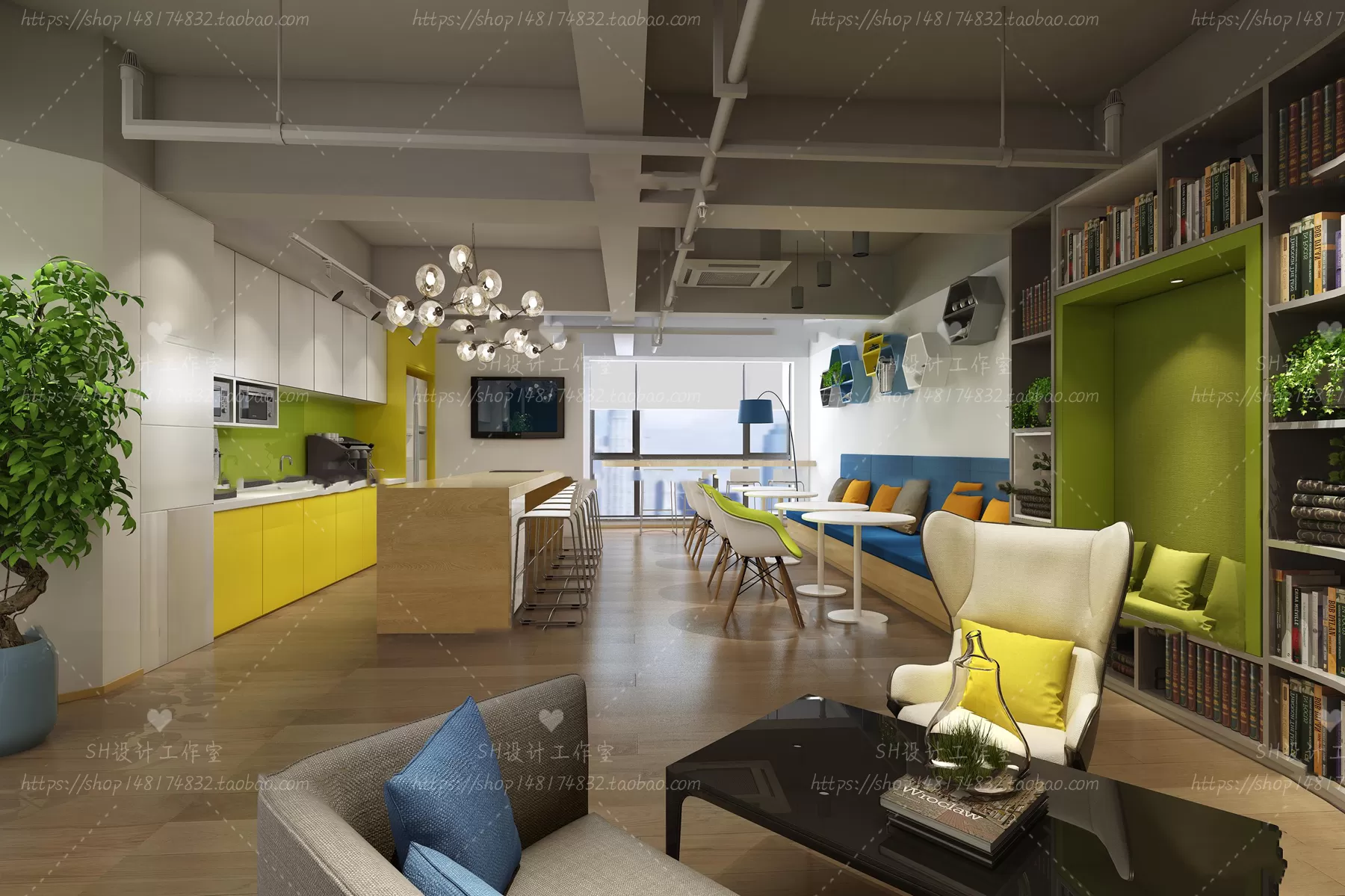 OFFICE – 3D SCENES – BLOCK – 361