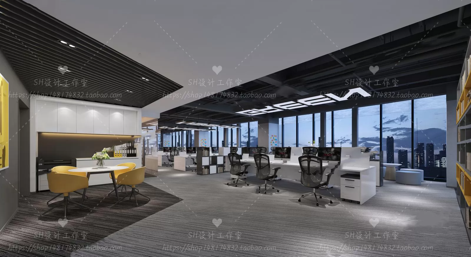 OFFICE – 3D SCENES – BLOCK – 364