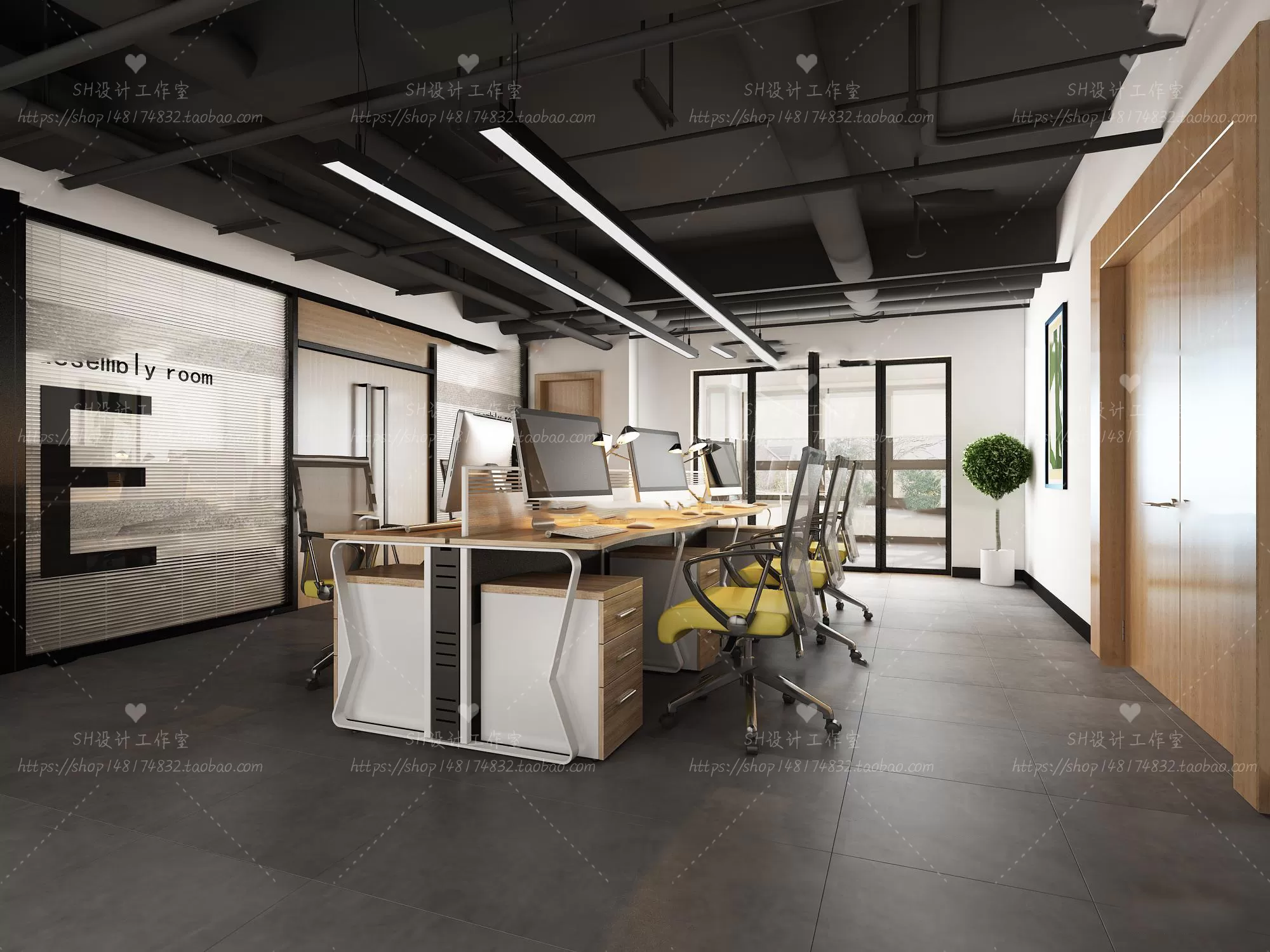 OFFICE – 3D SCENES – BLOCK – 365