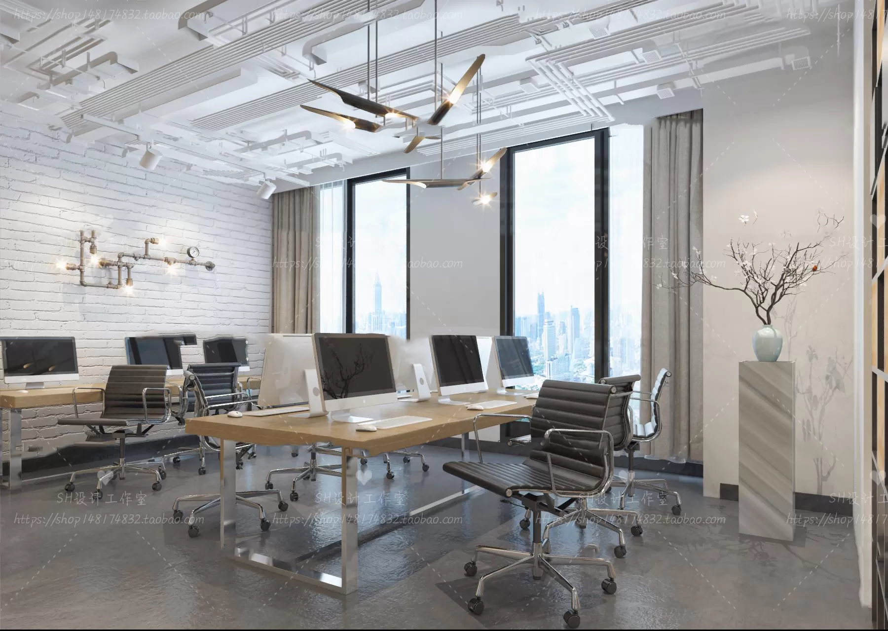 OFFICE – 3D SCENES – BLOCK – 366