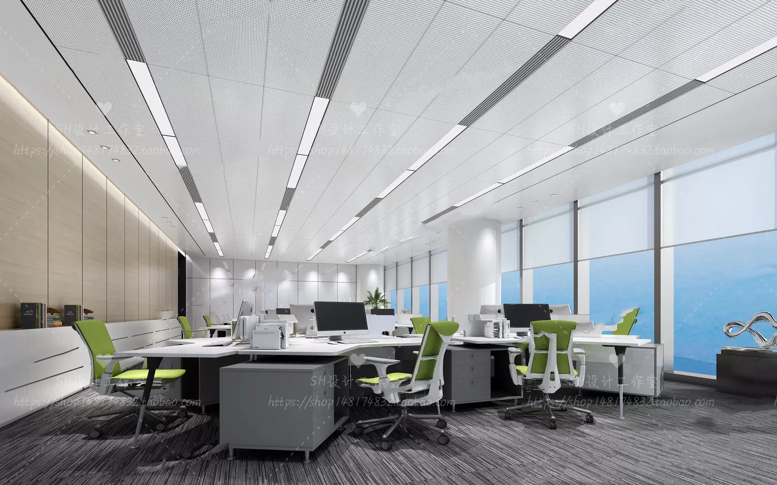 OFFICE – 3D SCENES – BLOCK – 369