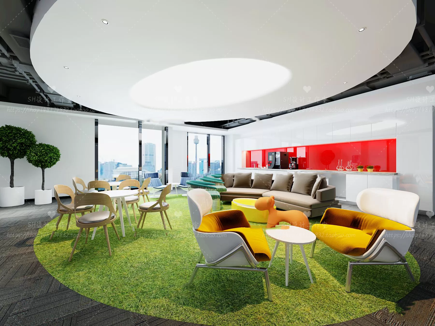 OFFICE – 3D SCENES – BLOCK – 371