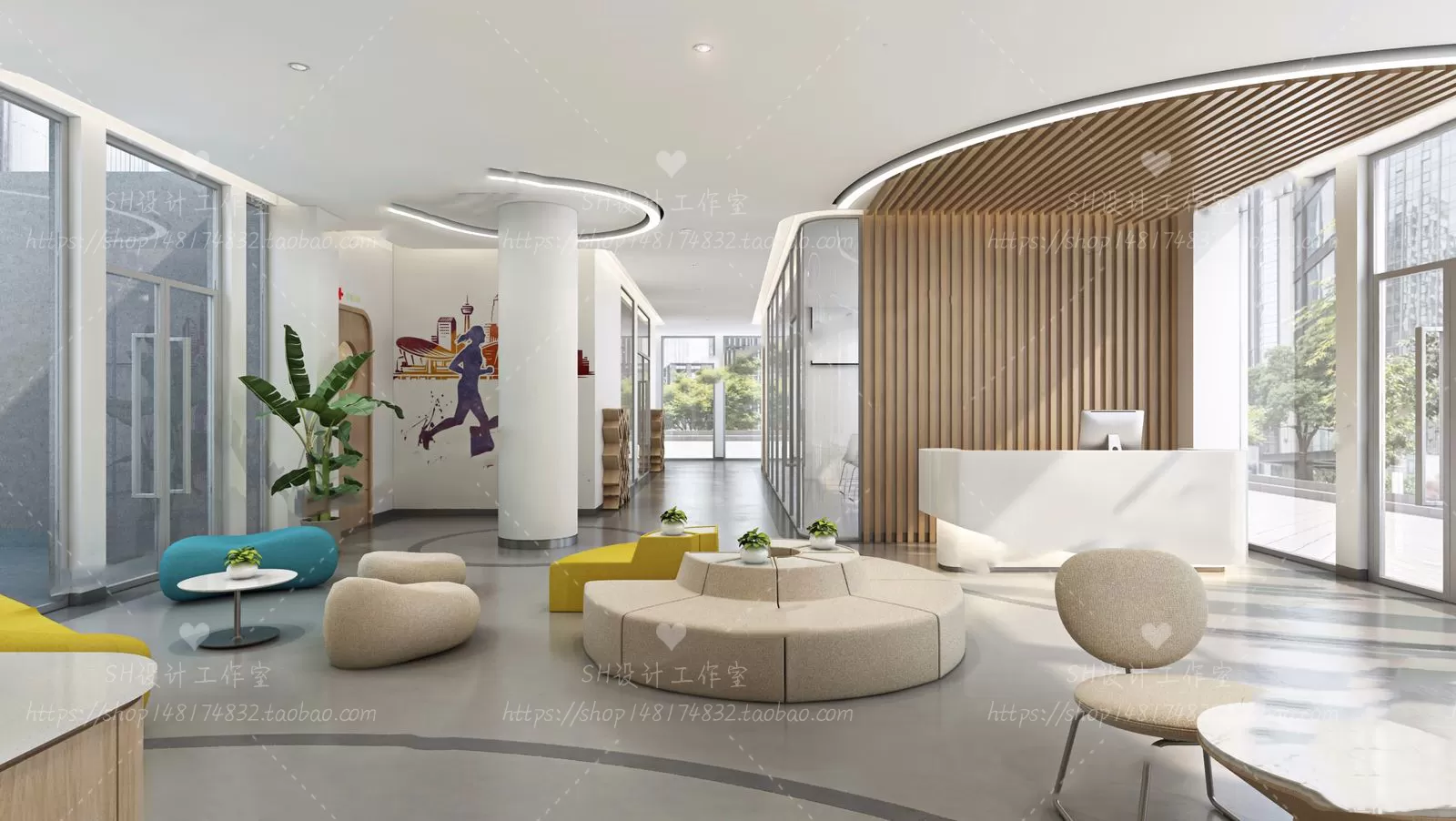 OFFICE – 3D SCENES – BLOCK – 376