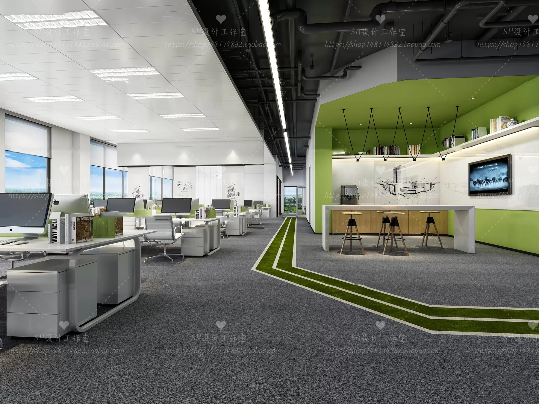 OFFICE – 3D SCENES – BLOCK – 381