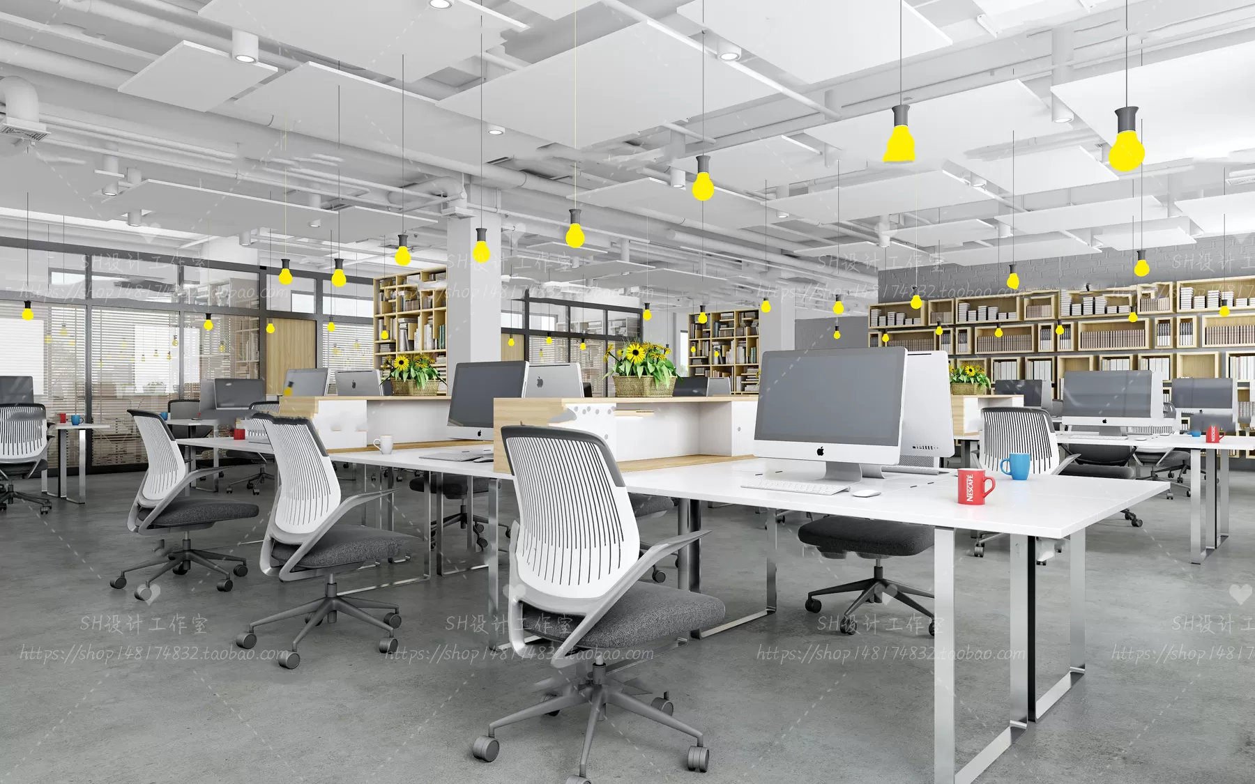 OFFICE – 3D SCENES – BLOCK – 384