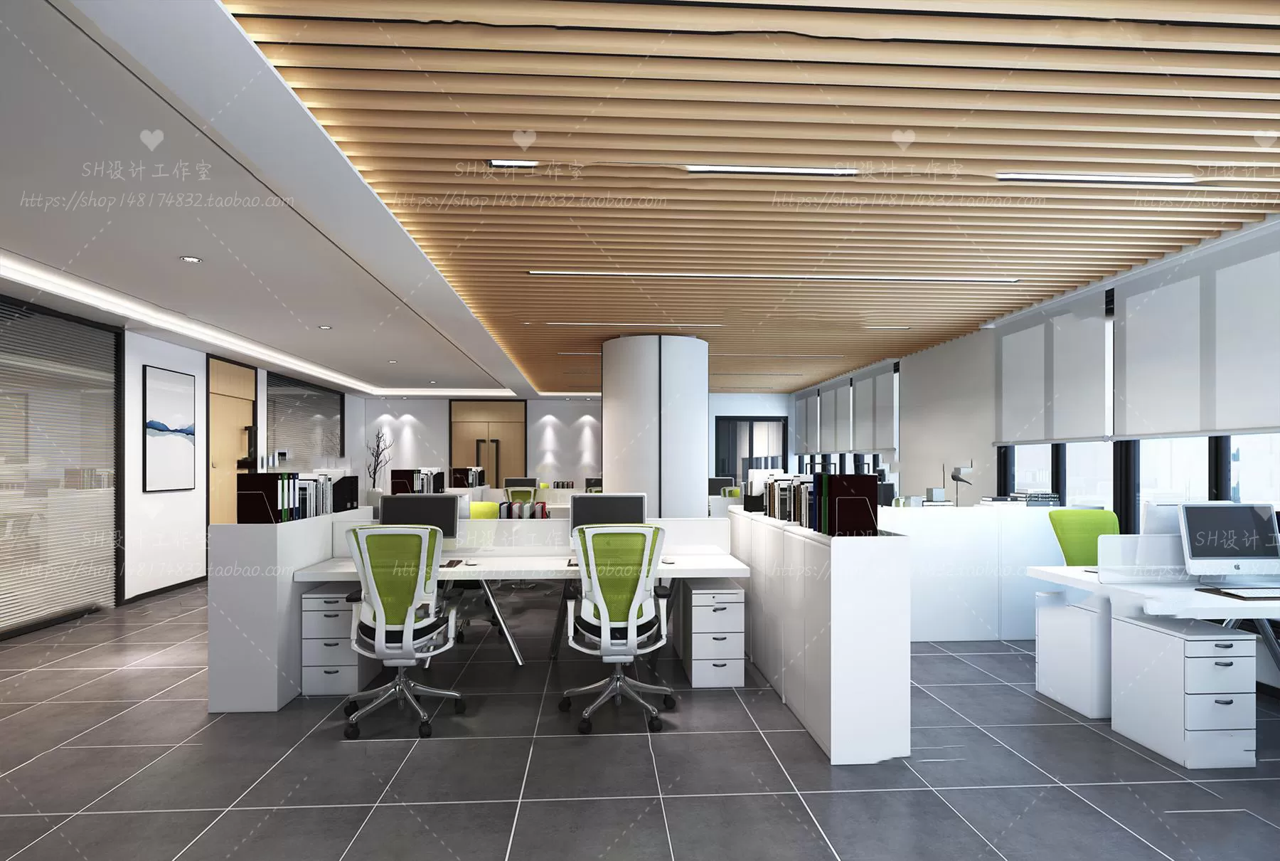 OFFICE – 3D SCENES – BLOCK – 387