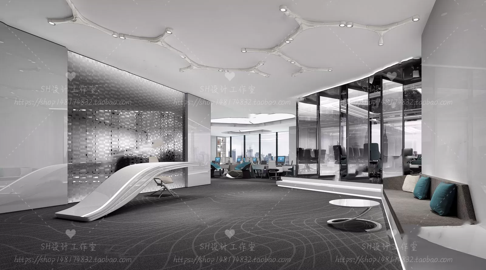 OFFICE – 3D SCENES – BLOCK – 397