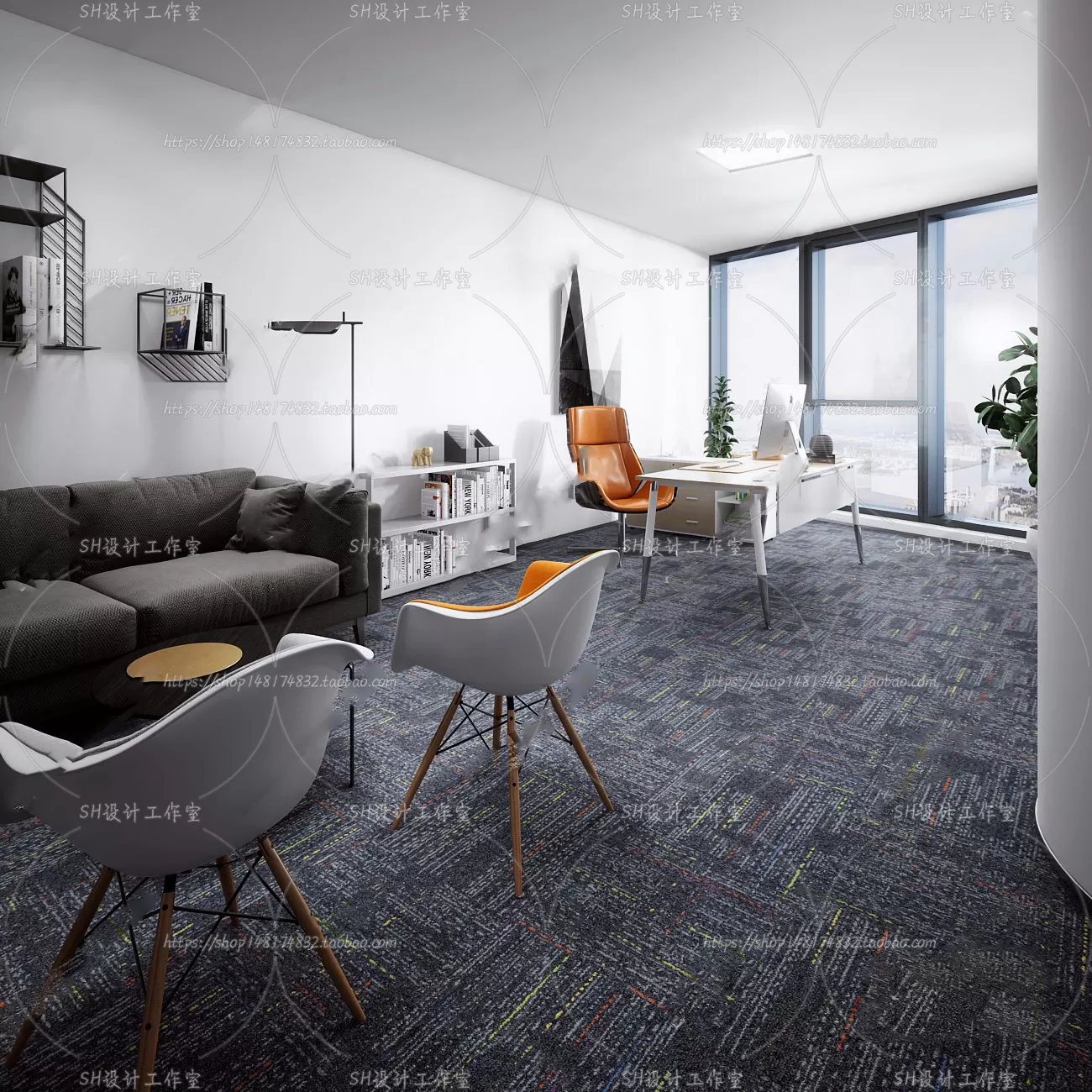 OFFICE – 3D SCENES – BLOCK – 462