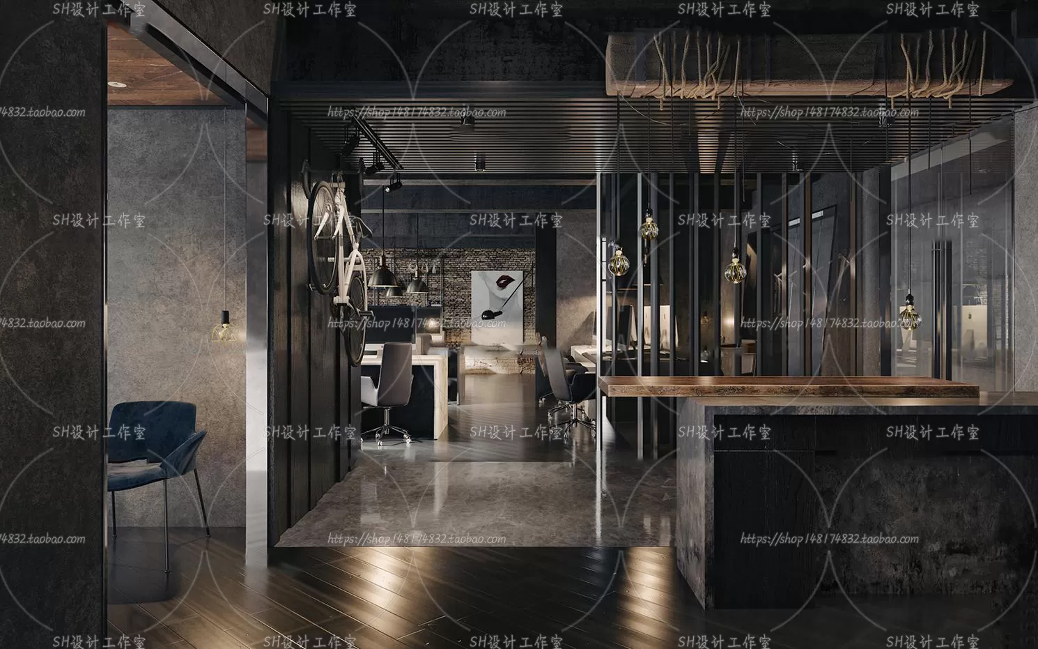 OFFICE – 3D SCENES – BLOCK – 463