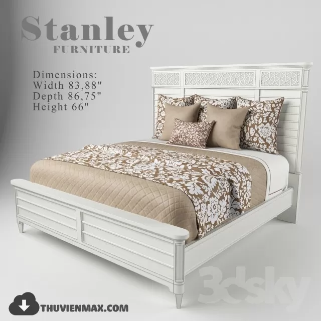 BED 3D MODELS – CLASSIC – 093