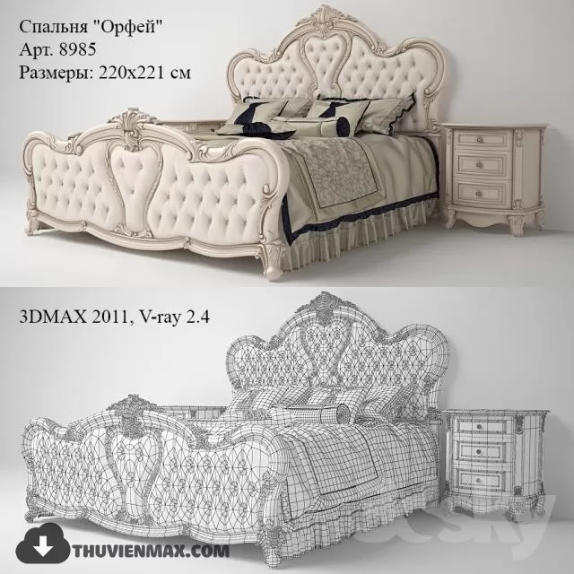 BED 3D MODELS – CLASSIC – 094