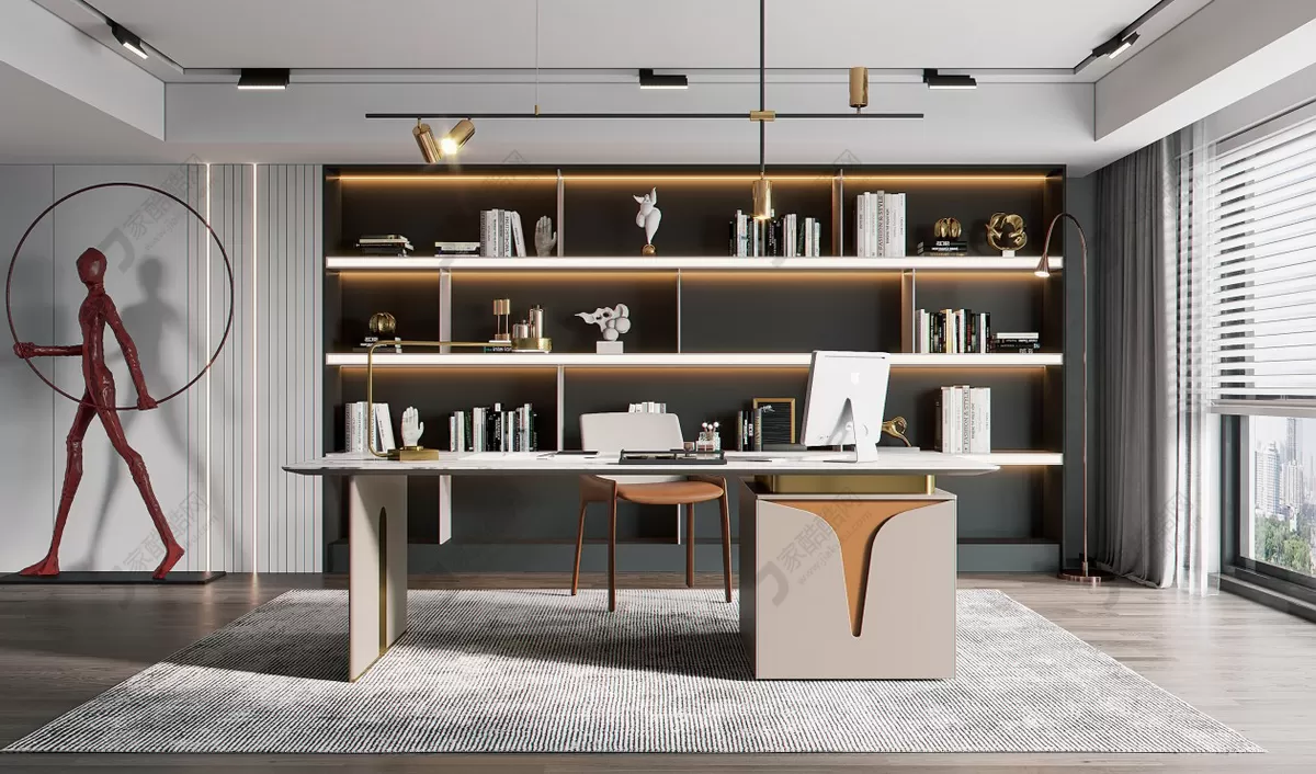 OFFICE HOME – 3D BLOCKS – VRAY – 001