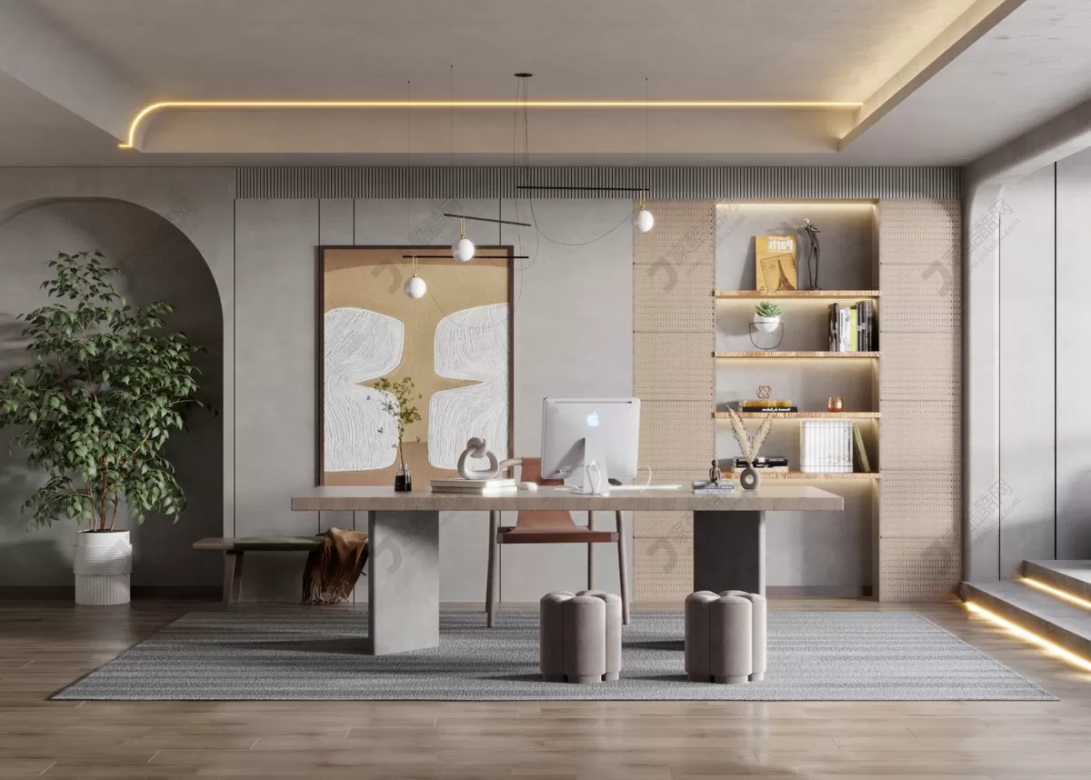 OFFICE HOME – 3D BLOCKS – VRAY – 007