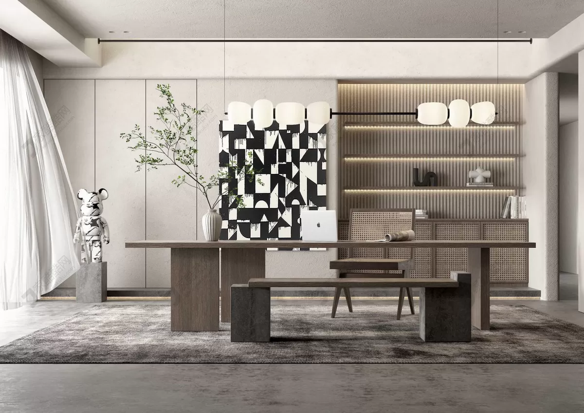 OFFICE HOME – 3D BLOCKS – VRAY – 019