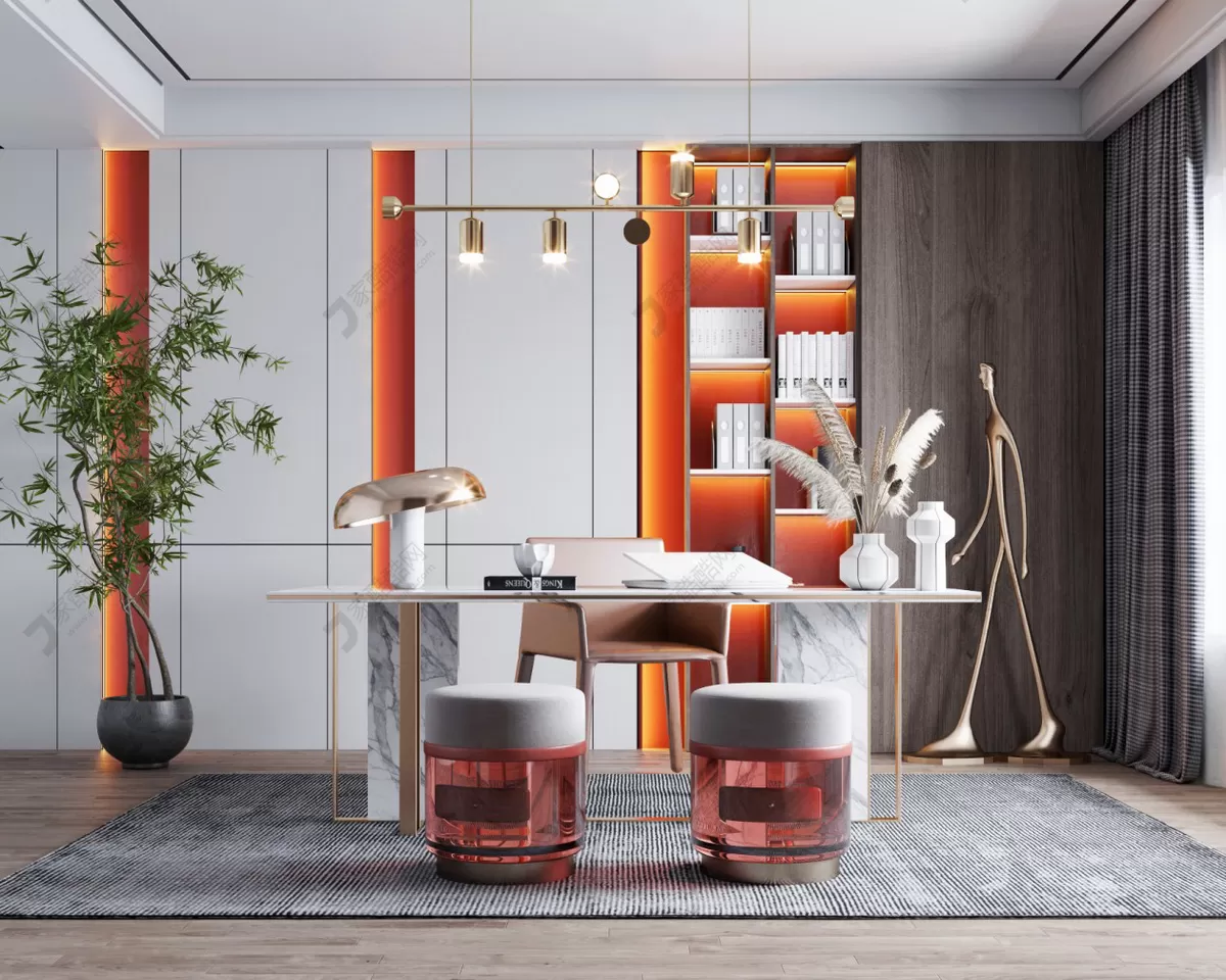 OFFICE HOME – 3D BLOCKS – VRAY – 028