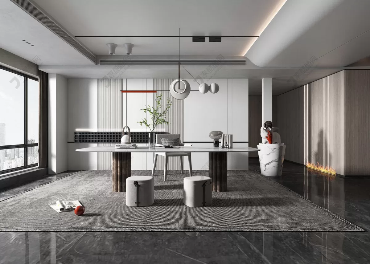 OFFICE HOME – 3D BLOCKS – VRAY – 029