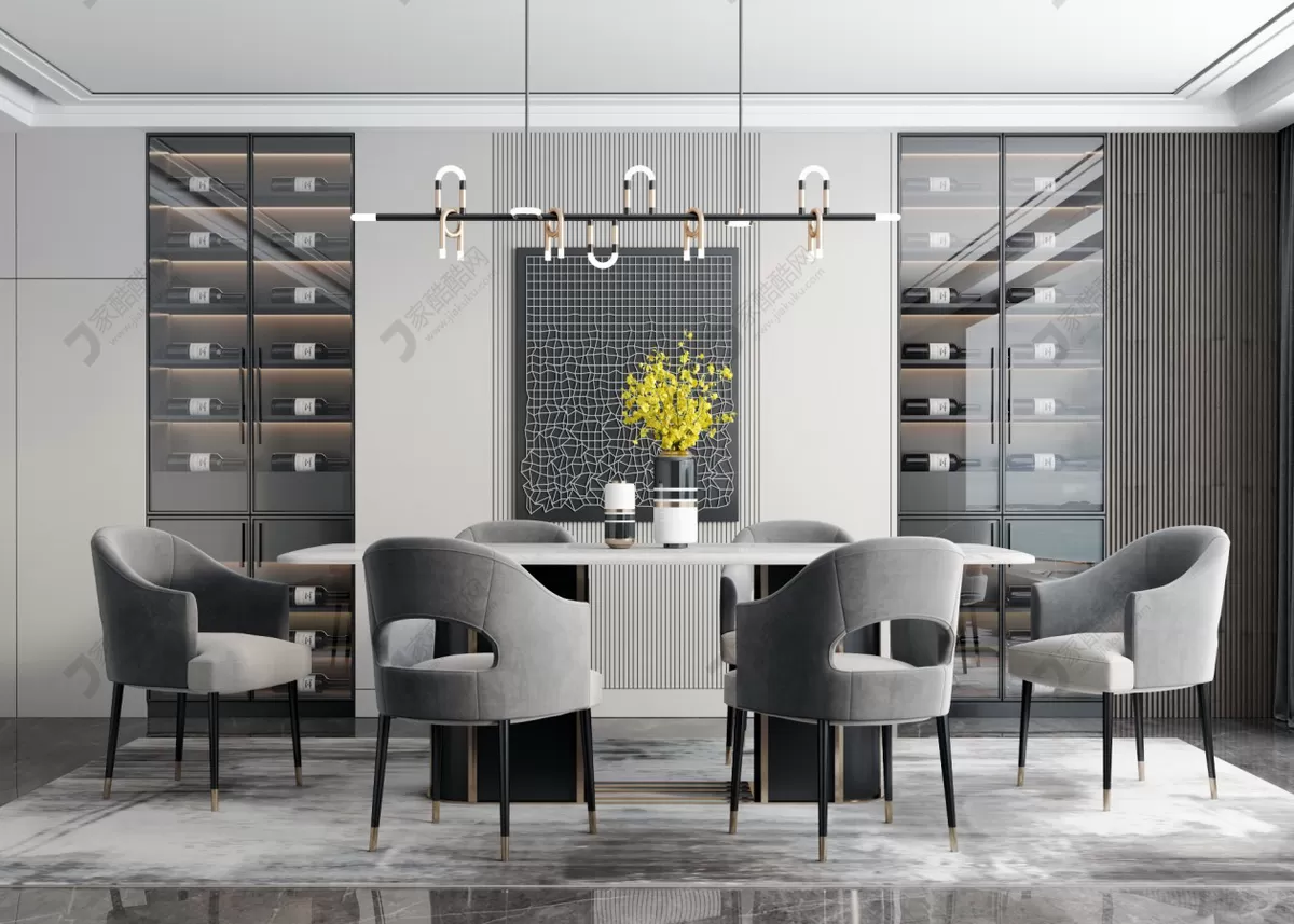 DINING ROOM – VRAY – 3DS MAX – 008 DINING ROOM – VRAY – 3DS MAX – 008