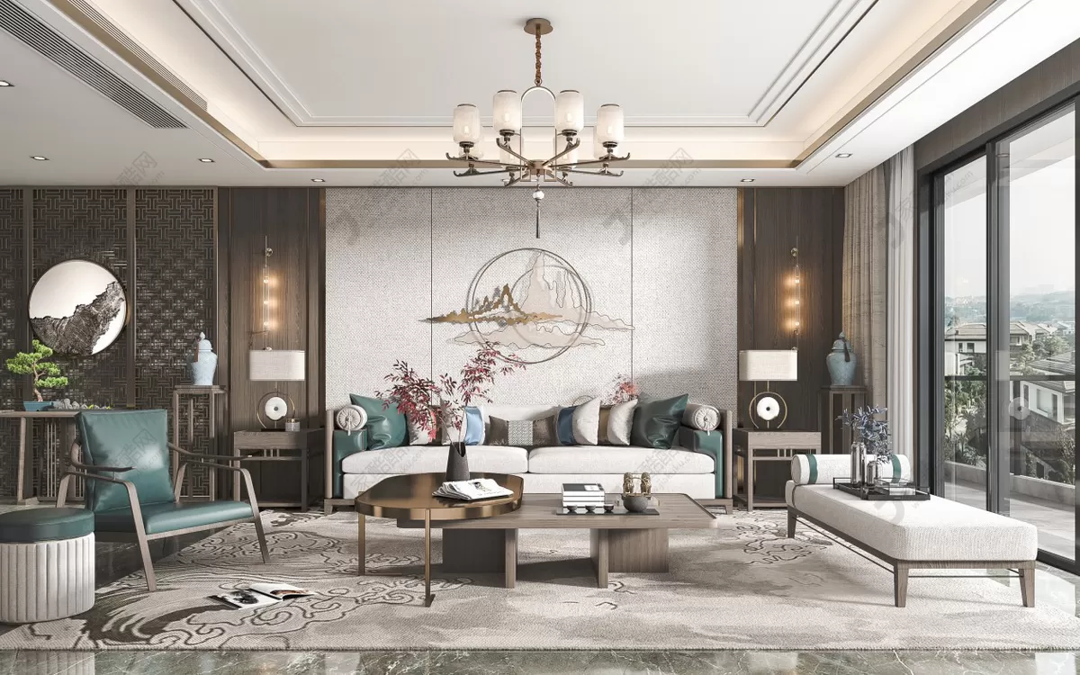 LIVING ROOM – VRAY – 3DSKYMODEL – 035