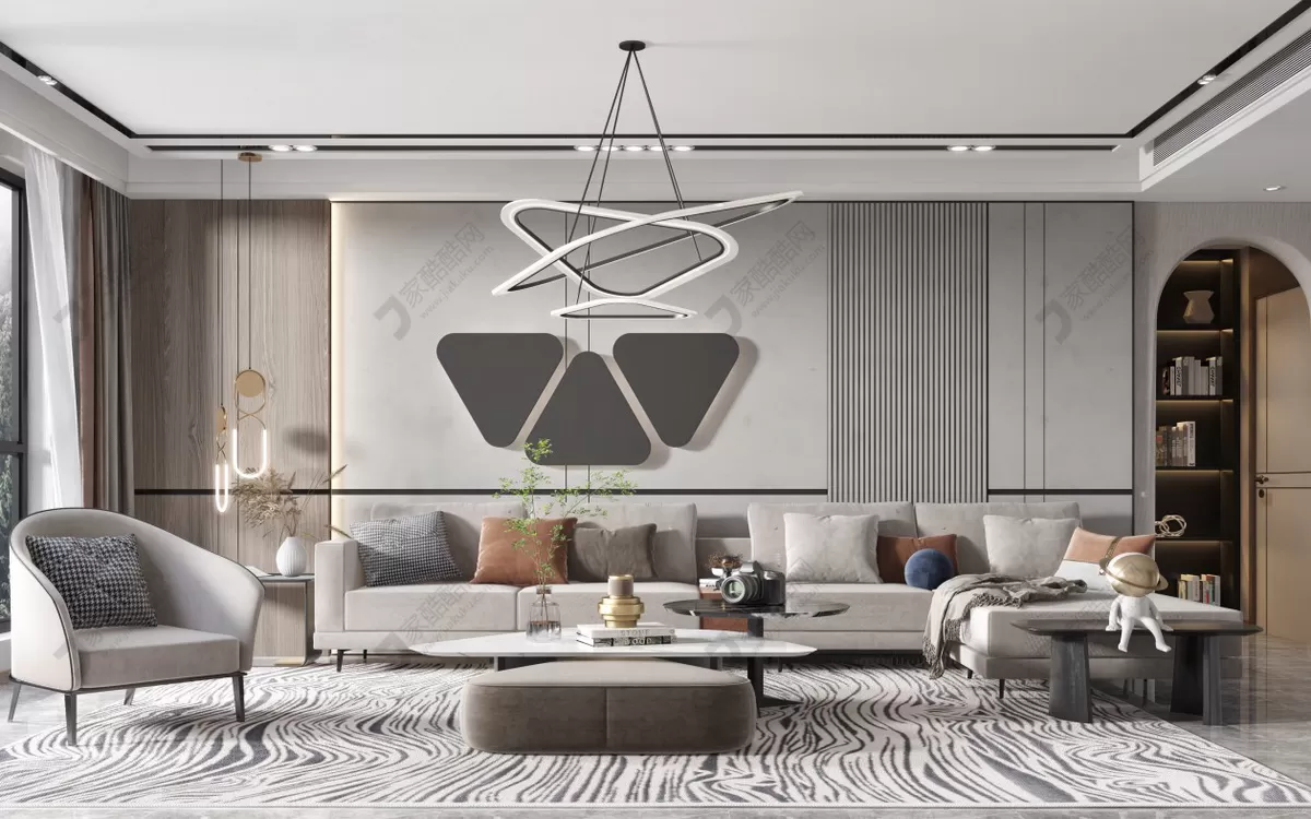 LIVING ROOM – VRAY – 3DSKYMODEL – 037