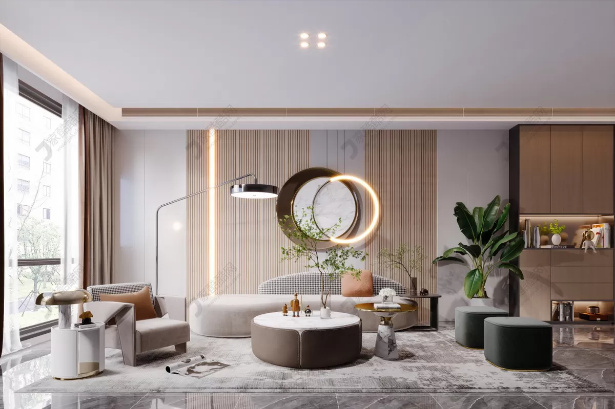 LIVING ROOM – VRAY – 3DSKYMODEL – 039