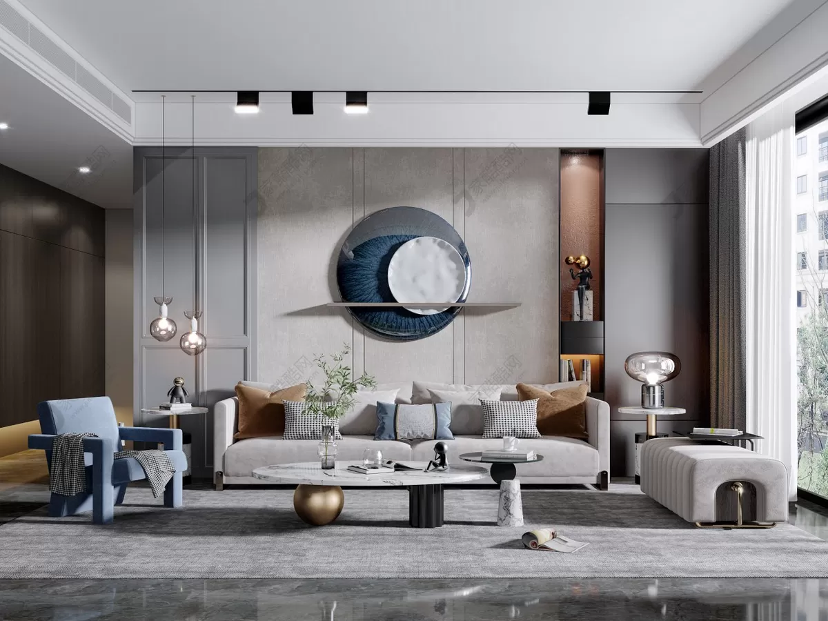 LIVING ROOM – VRAY – 3DSKYMODEL – 041