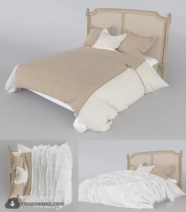 BED 3D MODELS – CLASSIC – 140
