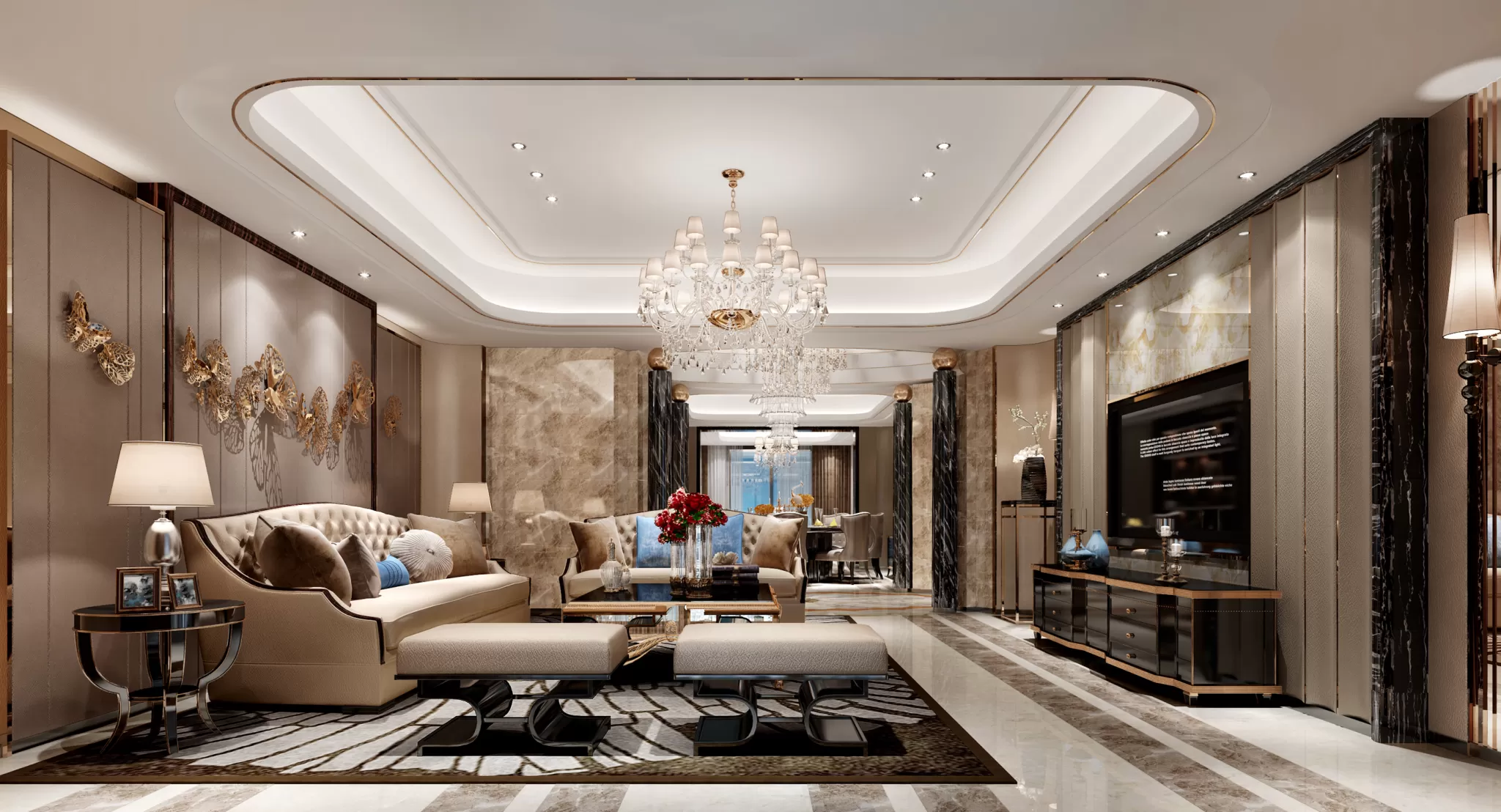 TZ INTERIOR DESIGN 2021 (VRAY) – 1. LIVING ROOM – 02