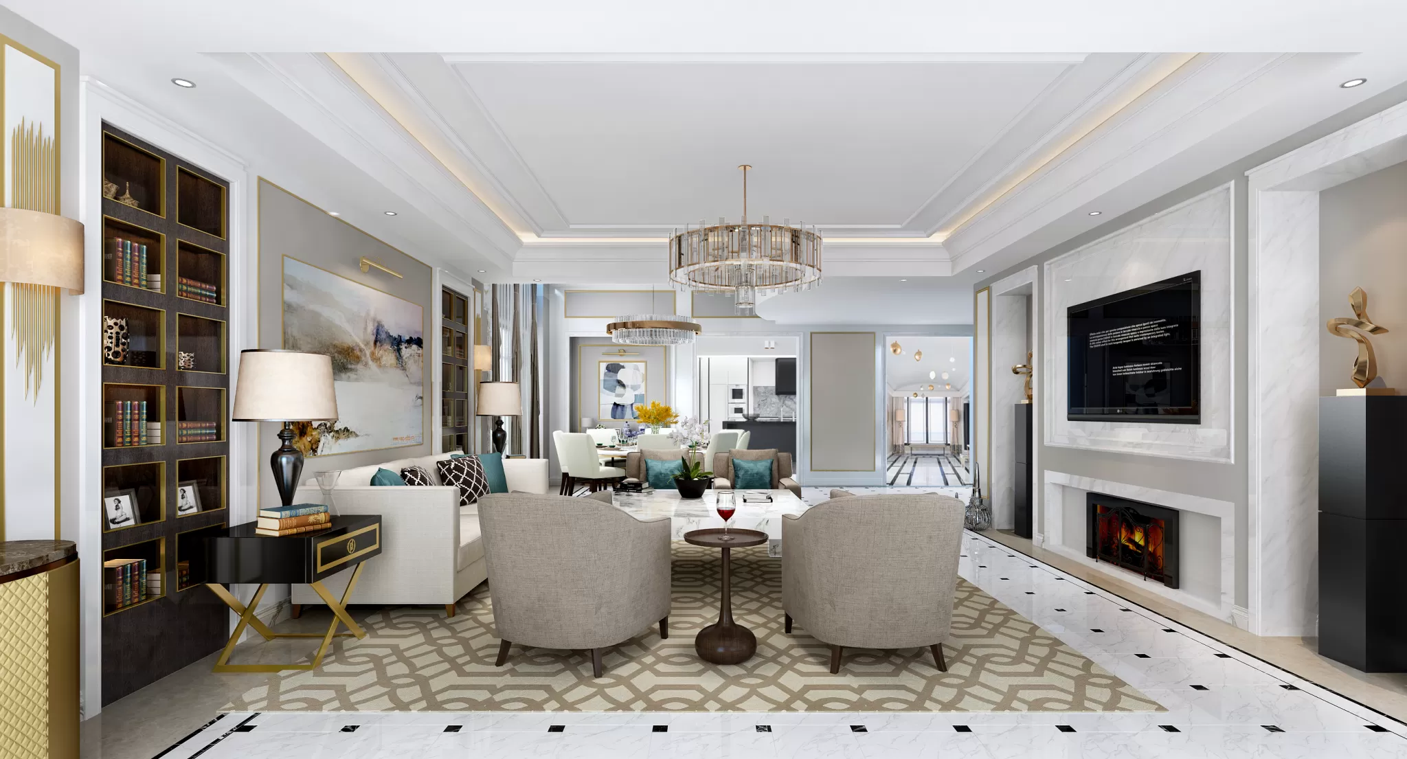 TZ INTERIOR DESIGN 2021 (VRAY) – 1. LIVING ROOM – 11