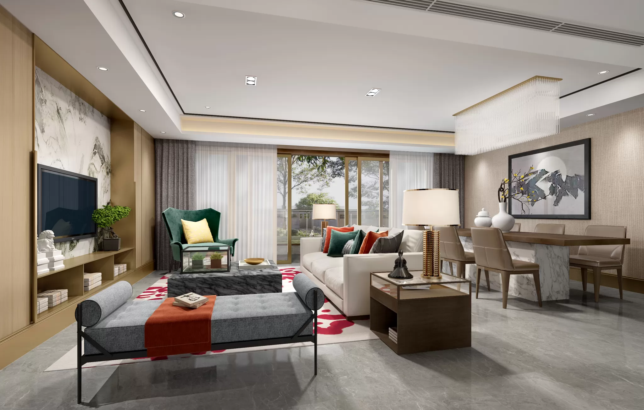 TZ INTERIOR DESIGN 2021 (VRAY) – 1. LIVING ROOM – 154