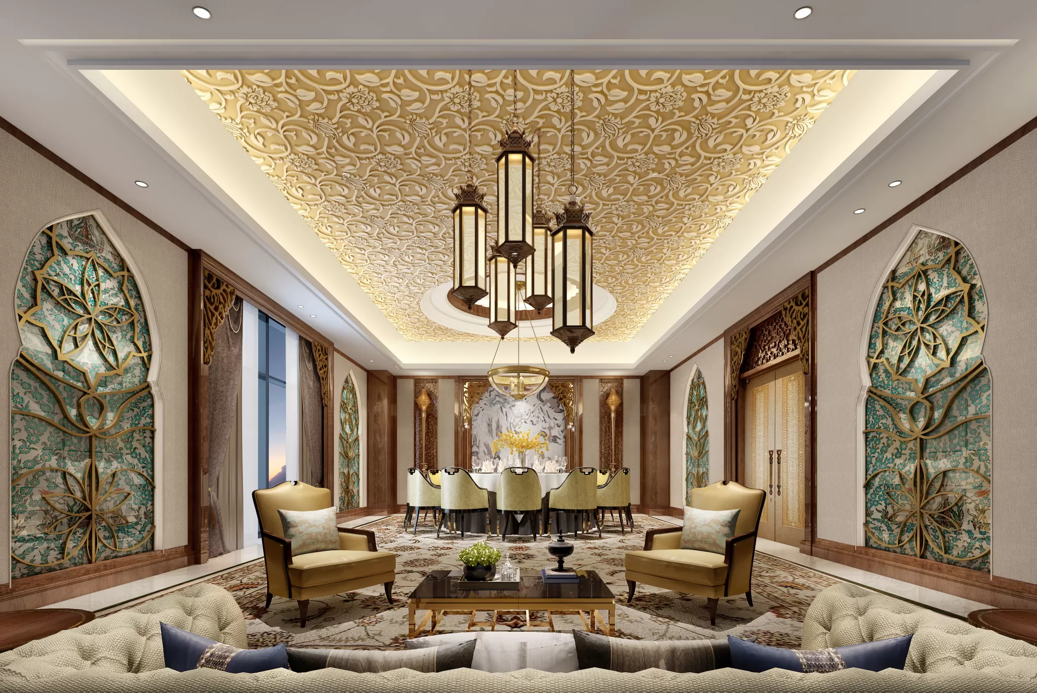 TZ INTERIOR DESIGN 2021 (VRAY) – 13. RESTAURANT VIP ROOM – 06