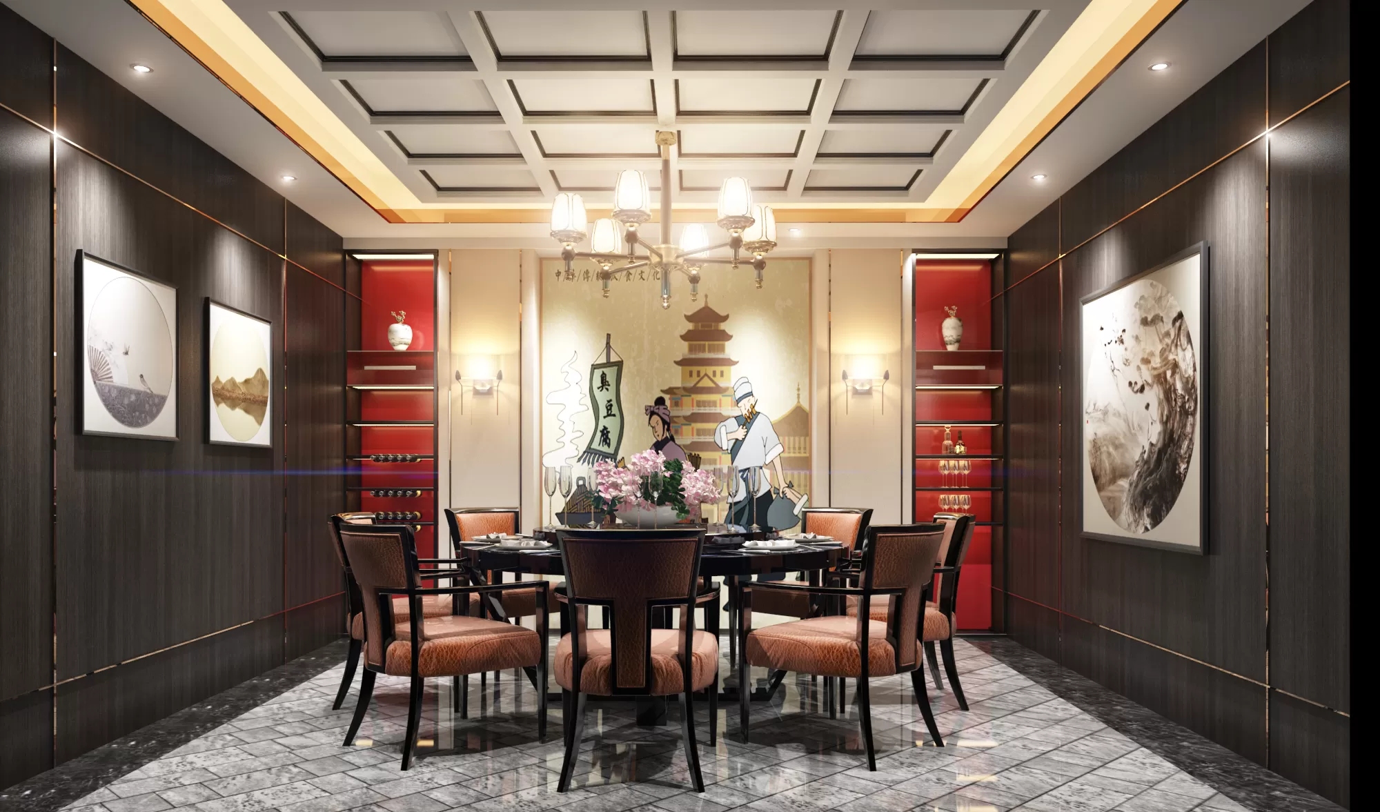 TZ INTERIOR DESIGN 2021 (VRAY) – 13. RESTAURANT VIP ROOM – 08