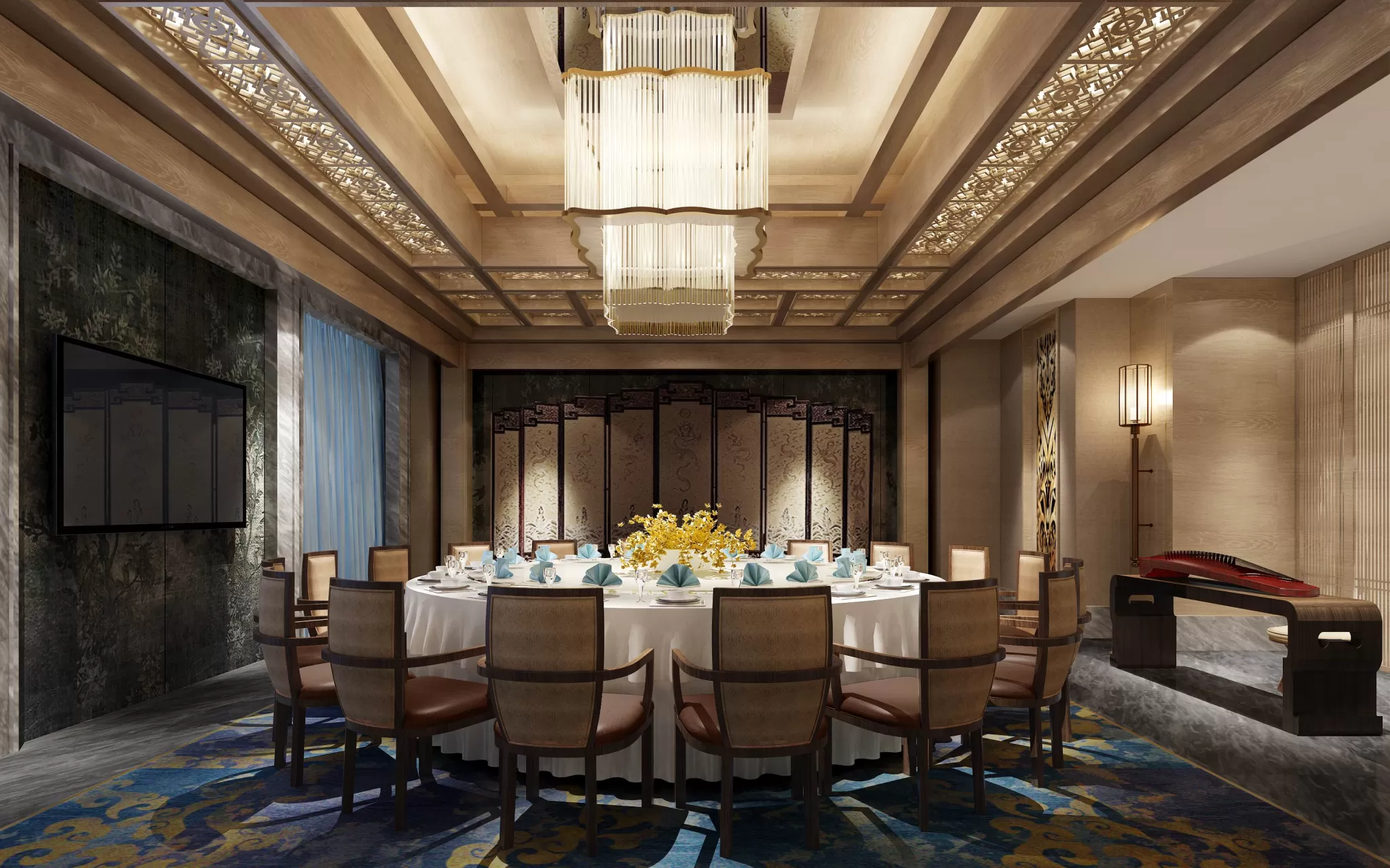 TZ INTERIOR DESIGN 2021 (VRAY) – 13. RESTAURANT VIP ROOM – 10