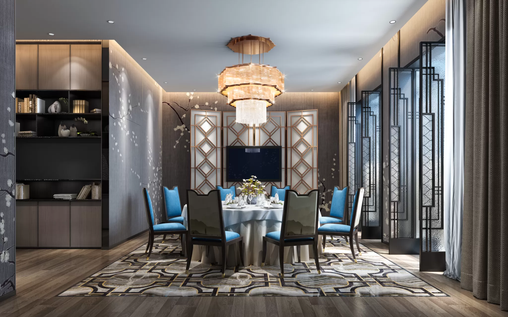 TZ INTERIOR DESIGN 2021 (VRAY) – 13. RESTAURANT VIP ROOM – 12