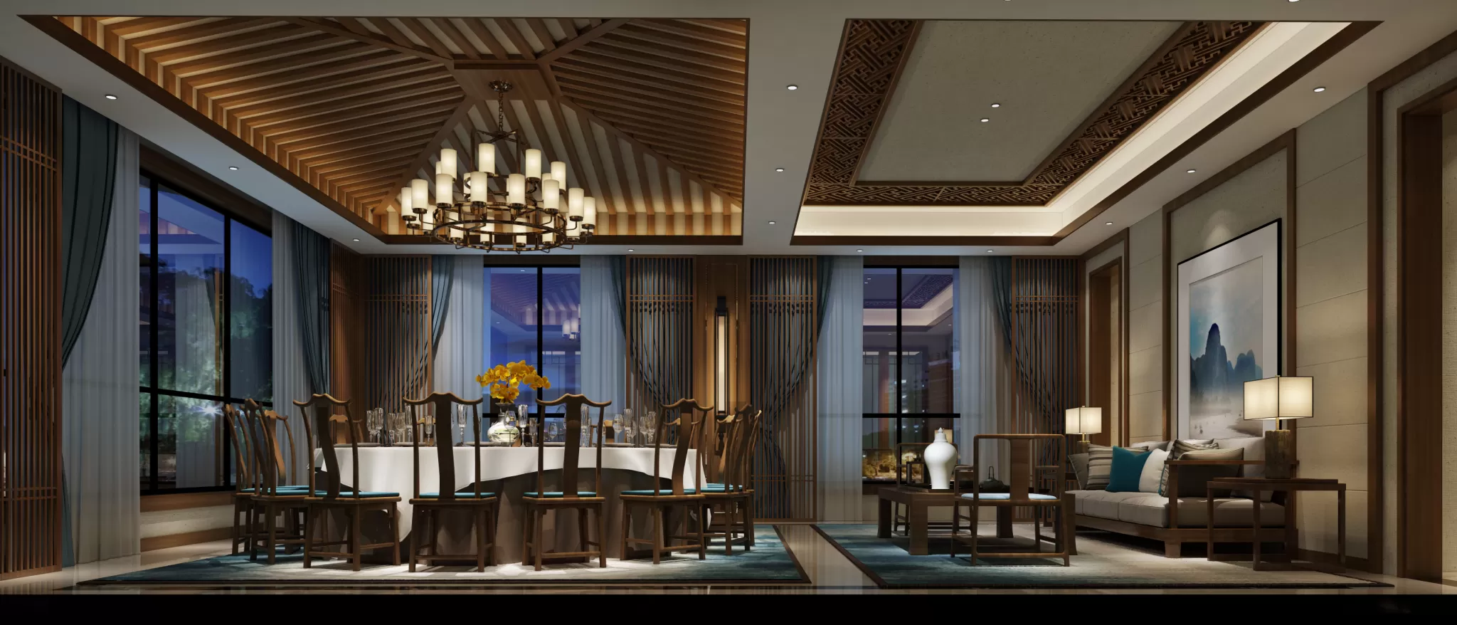 TZ INTERIOR DESIGN 2021 (VRAY) – 13. RESTAURANT VIP ROOM – 23