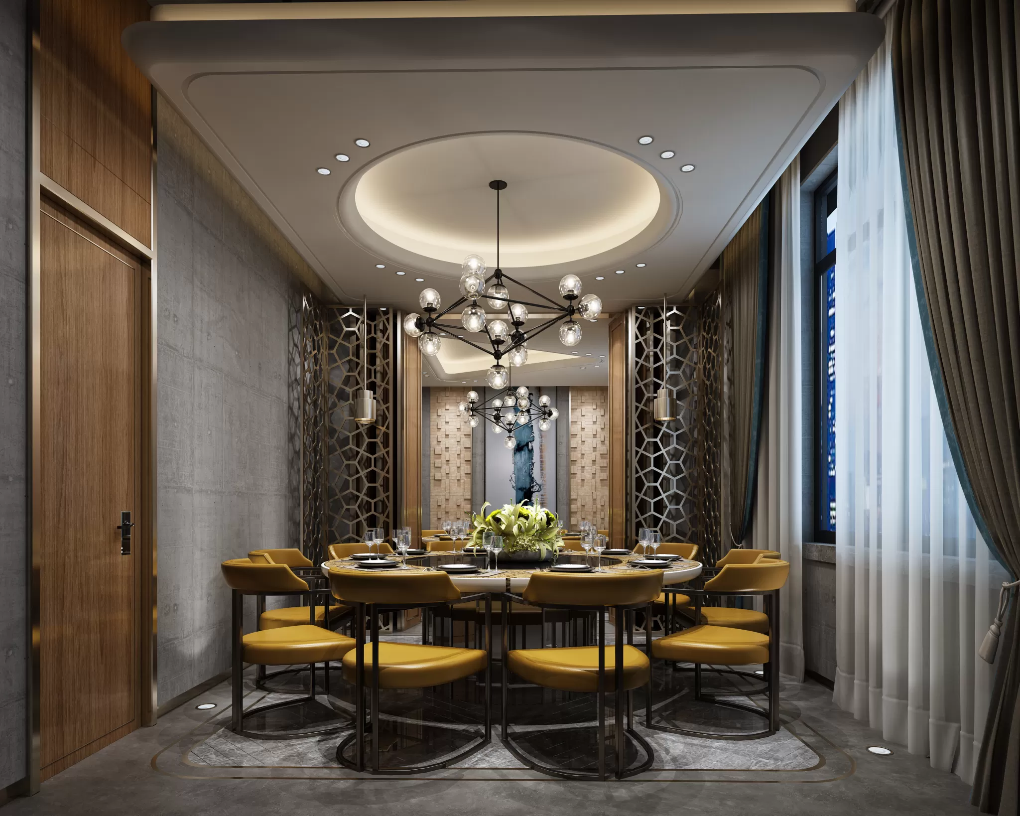 TZ INTERIOR DESIGN 2021 (VRAY) – 13. RESTAURANT VIP ROOM – 25