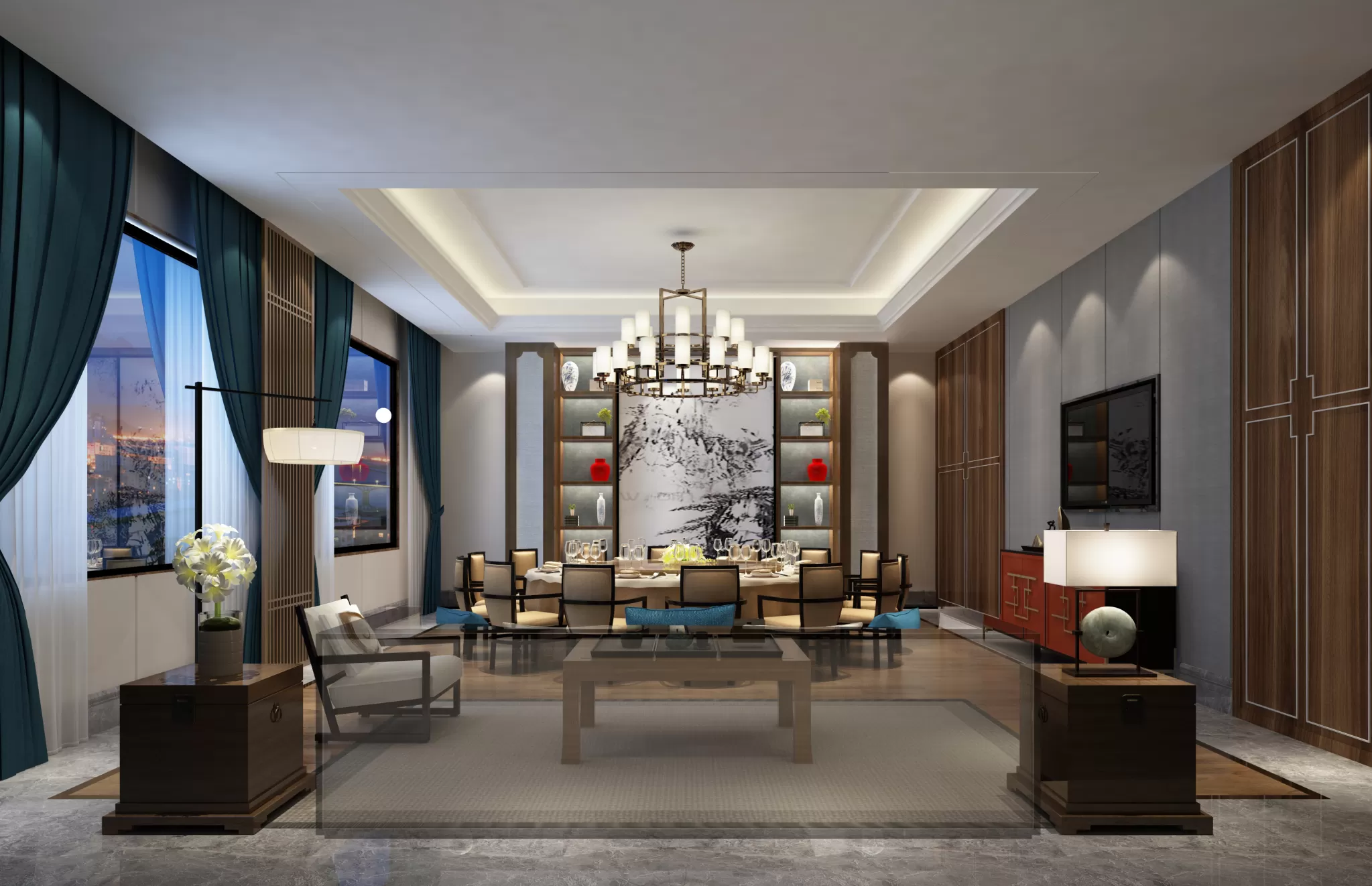 TZ INTERIOR DESIGN 2021 (VRAY) – 13. RESTAURANT VIP ROOM – 27