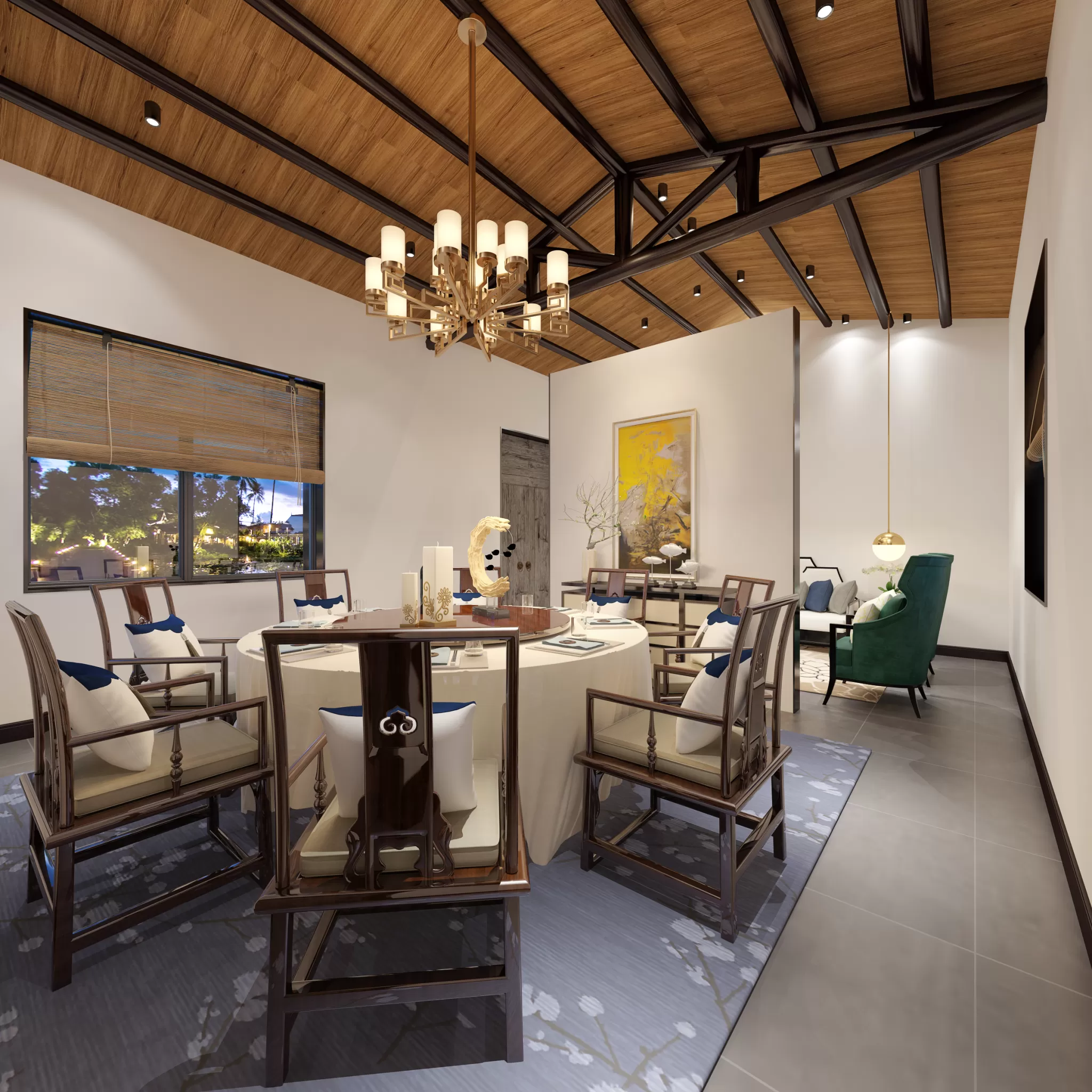 TZ INTERIOR DESIGN 2021 (VRAY) – 13. RESTAURANT VIP ROOM – 30