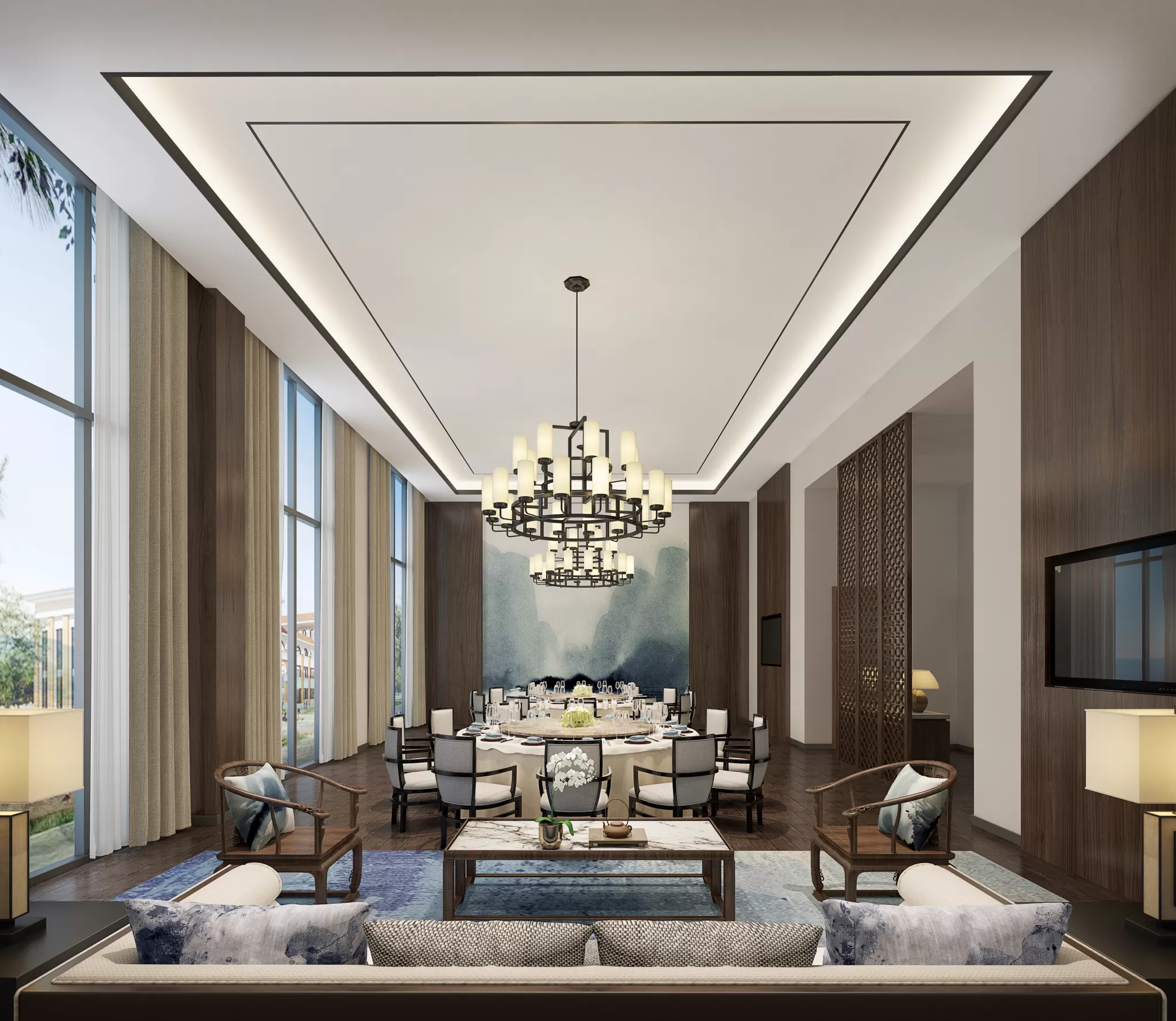 TZ INTERIOR DESIGN 2021 (VRAY) – 13. RESTAURANT VIP ROOM – 33